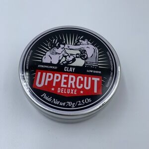 Uppercut Deluxe Clay Hair Pomade Mens 2.5oz Black New Strong Hold Low Shine